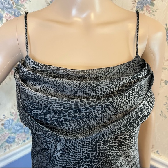 Vintage Y2K Jump Apparel Maxi Animal Print Snake Prom Formal Slip Dress Sz 3/4 - Picture 4 of 10